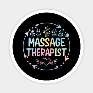 Massage Therapist cute floral watercolor Magnet